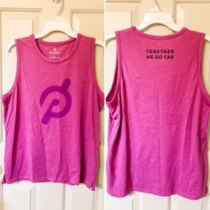 Peloton Side Slit Muscle Tank - pink/magenta